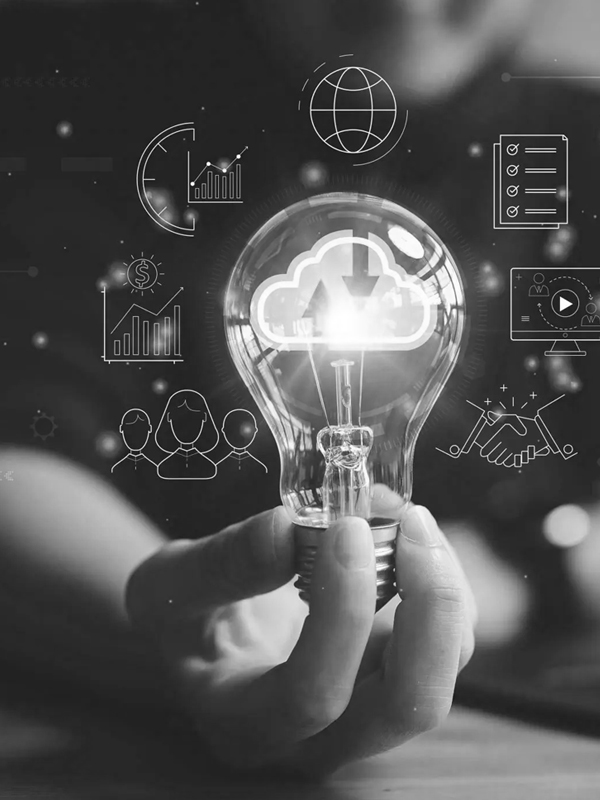 Digital innovation and cloud technology concept